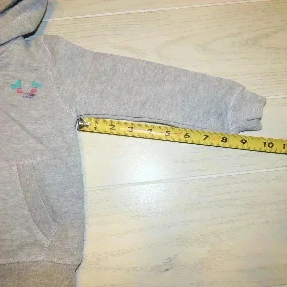 True Religion Toddler Girls Gray Hoodie 24 Months